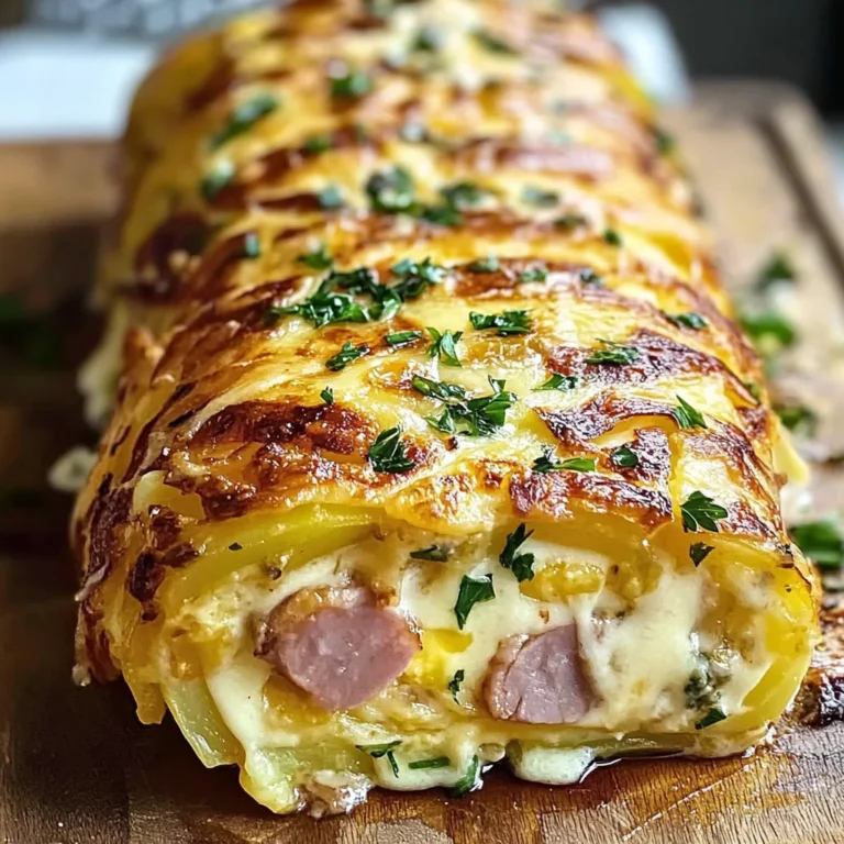 Aromatyczna rolada ziemniaczano-serowa z szynką na każdą okazję