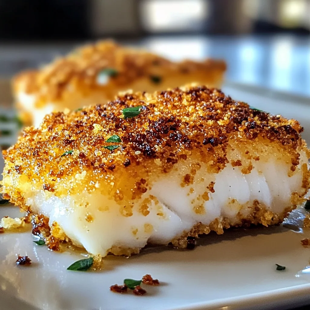 Luftfritteuse Parmesan Kruste Kabeljau Genuss